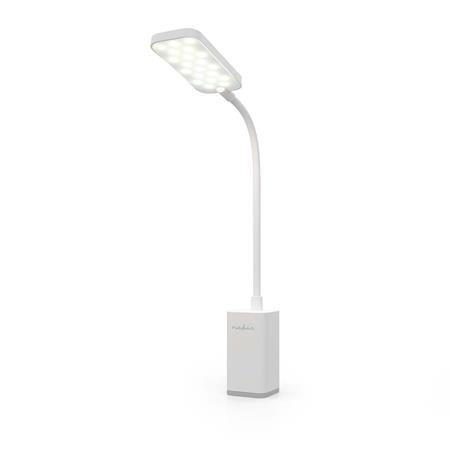 Nedis LTLR10WT - LED Stolní lampa| Stmívatelné | 1 Světelný režim | Dotykové funkce | Bílá