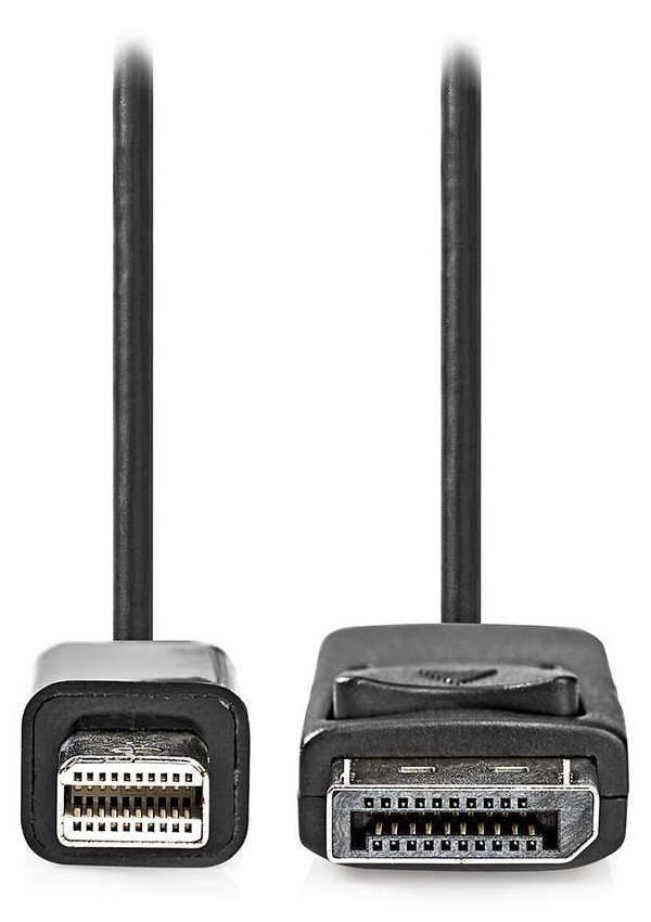 NEDIS Mini DisplayPort kabel/ Mini DisplayPort Zástrčka - DisplayPort Zástrčka/ černý/ bulk/ 2 m CCGL37400BK20