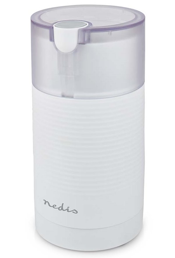 NEDIS mlýnek na kávu/ výkon 150W/ kapacita 70g/ bílý KACG200CWT