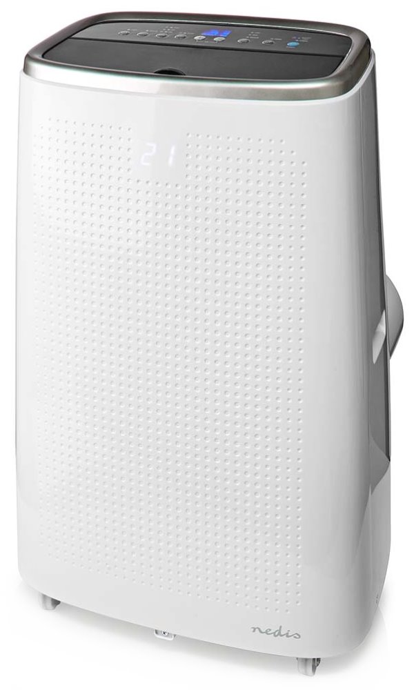 NEDIS mobilní klimatizace/ 14000 BTU/ 120 m3/ 3 rychlosti/ dálkové ovládání/ časovač vypnutí/ bílá ACMB1WT14