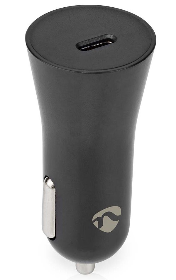 NEDIS nabíječka do auta/ 20 W/ 12 - 24 V DC/ 3.0 A/ USB-C/ automatická volba napětí/ černá CCPD20W101BK