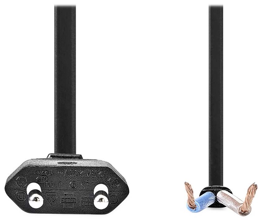 NEDIS napájecí kabel/ Euro zástrčka - otevřený/ přímý/ černý/ 3m CEGL11700BK30