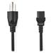 NEDIS napájecí kabel/ přímý/ přímý/ konektor IEC-320-C13/ zástrčka US/ kulatý/ černý/ 2m CEGL11500BK20