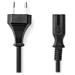 NEDIS napájecí kabel pro adaptéry/ Euro zástrčka - konektor IEC-320-C7/ přímý-přímý/ dvoulinka/ černý/ bulk/ 1m