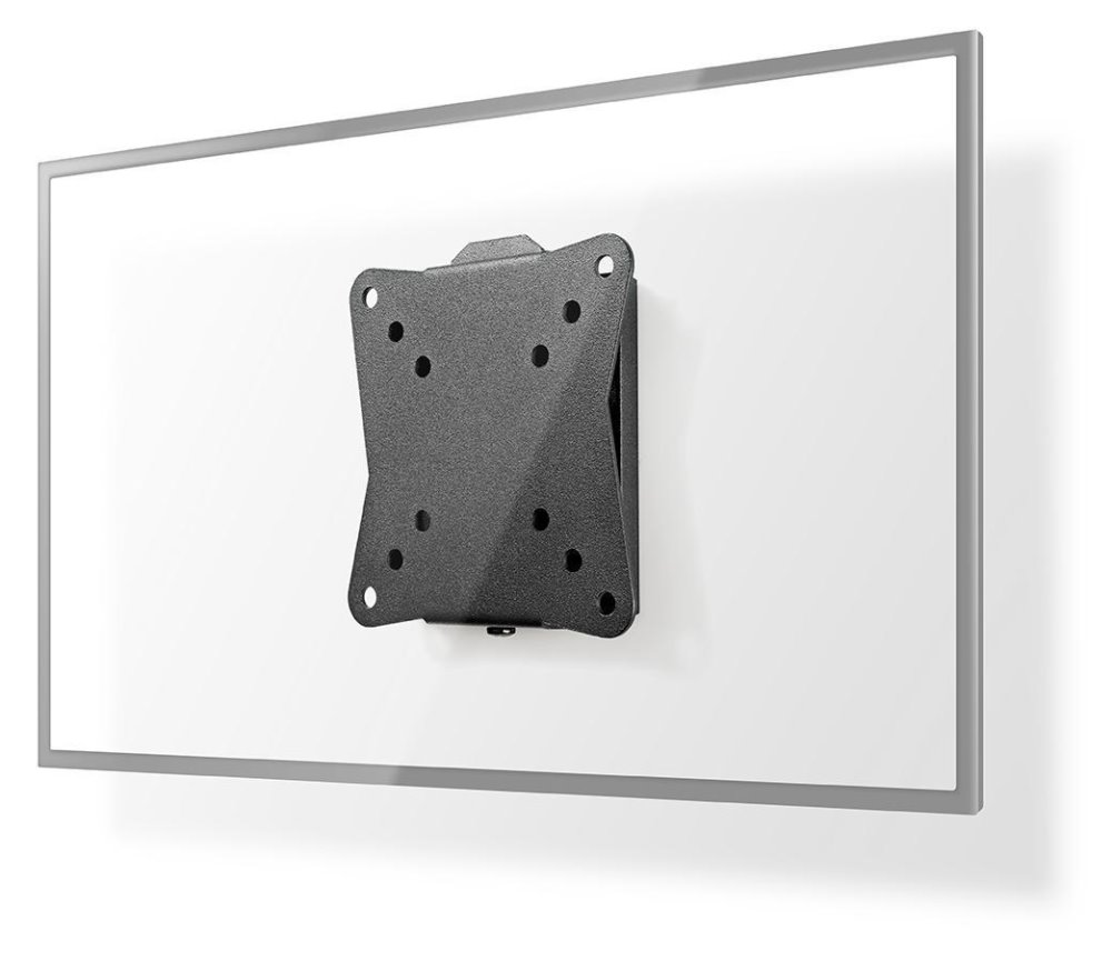 NEDIS nástěnný TV držák/ 13 - 27"/ nosnost 30 kg/ vzdálenost od stěny 20 mm/ fixní/ ocel/ černý TVWM1010BK
