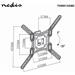 NEDIS nástěnný TV držák/ 23 - 55"/ nosnost 30 kg/ náklon 20°/ otočný 0 - 70°/ Full Motion/ ocel/ černý TVWM1330BK