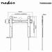NEDIS nástěnný TV držák/ 32 - 55"/ nosnost 35 kg/ vzdálenost od stěny 18 mm/ fixní/ ocel/ černý TVWM5030BK