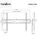 NEDIS nástěnný TV držák/ 60 - 100"/ nosnost 75 kg/ náklon 5°/ vzdálenost od stěny 85 mm/ ocel/ černý TVWM2170BK