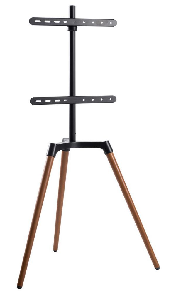 NEDIS podlahový TV stojan/ 50 - 65"/ 35 kg/ Skandinávské Provedení/ Otočné/ Protiskluzový popruh/ Snap-lock/ TVSM7060BK
