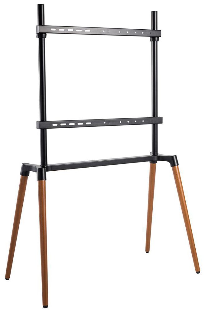 NEDIS podlahový TV stojan/ 60 - 75"/ 40 kg/ Skandinávské Provedení/ Protiskluzový popruh/ Snap-lock/ černý TVSM7250BK