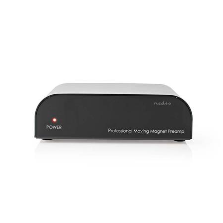 NEDIS předzesilovač/ vstup 1x RCA/ výstup 1x RCA/ 2 kanály/ gramofon/ phono/ automatický/ černý AAMP2411BK