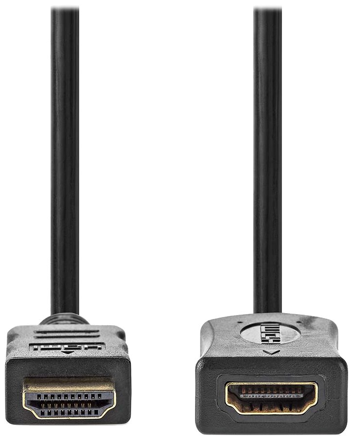 NEDIS prodlužovací High Speed HDMI 1.4 kabel s ethernetem/ 4K@60Hz/ zlacené konektory HDMI-HDMI/ černý/ bu CVGL34096BK10