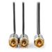 NEDIS PROFIGOLD audio kabel k subwooferu/ RCA zástrčka - 2x RCA zástrčka/ bavlna/ šedý/ BOX/ 3m CATB24000GY30