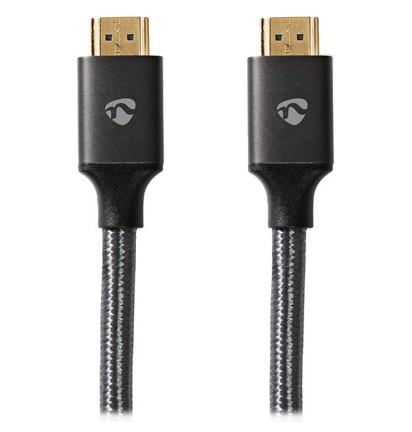 NEDIS PROFIGOLD Ultra High Speed HDMI kabel/ konektor HDMI - konektor HDMI/ 8K/ bavlna/ antracit/ BOX/ 3m CVTB35000GY30