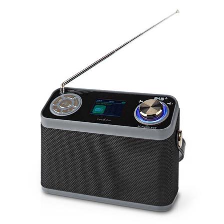 Nedis RDDB5110BK - DAB+ Rádio- Stolní Provedení/ DAB+ / FM | 2.4 " | Digitální | 24 W | Bluetooth® Budík | Č RDDB5200BK