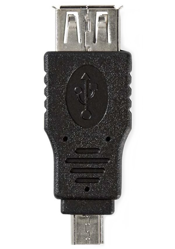 NEDIS redukce USB 2.0/ zástrčka USB micro B - zásuvka USB A/ černý/ blistr/