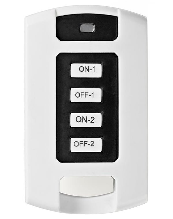 NEDIS RF chytrý dálkový ovladač/ 2 kanály/ bílý RFRC220WT