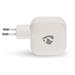 NEDIS síťová nabíječka/ 45 W/ PD 3.0/ rychlé nabíjení/ 2.25 / 3.0 A/ 2x USB-C/ bílá WGCHA45WWT