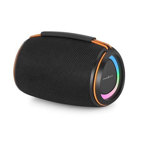 Nedis SPBT2026BK - Bluetooth® Reproduktor | 40 W | Mono | Home / Portable / Venkovní | Propojitelný | Černá / Oranžová
