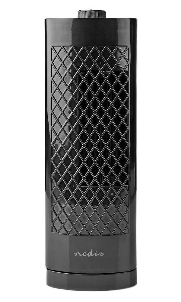 NEDIS stolní sloupový ventilátor/ výška 30 cm/ výkon 25 W/ 3 rychlosti/ kmitání/ funkce oscilace/ kabel 1,7 m/ FNDK2BK30