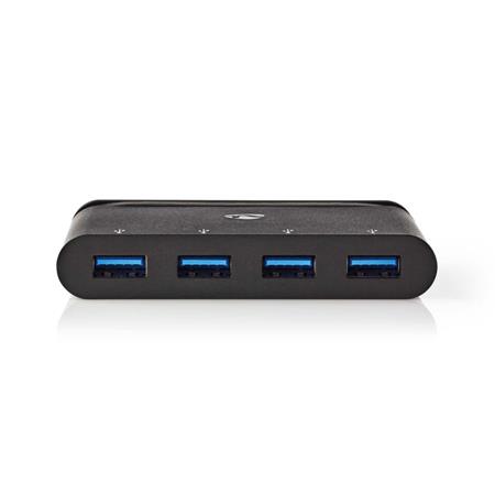 Nedis TCARF200BK - Počítačový Rozbočovač | USB Type-C | 4x USB 3.0 | Černá barva