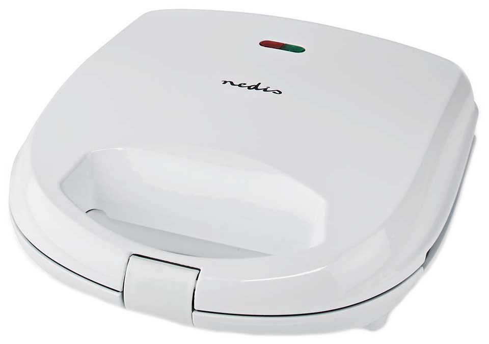 NEDIS toustovač/ spotřeba 700 W/ velikost desky 20,5 x 12 cm/ plast/ bílý KASM110FWT