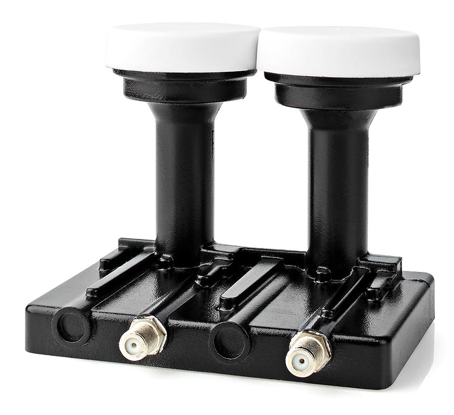 NEDIS univerzální LNB konvertor/ monoblok se dvěma výstupy 4.3/ úroveň šumu: 0,2–0,85 dB SLNBTM43BK