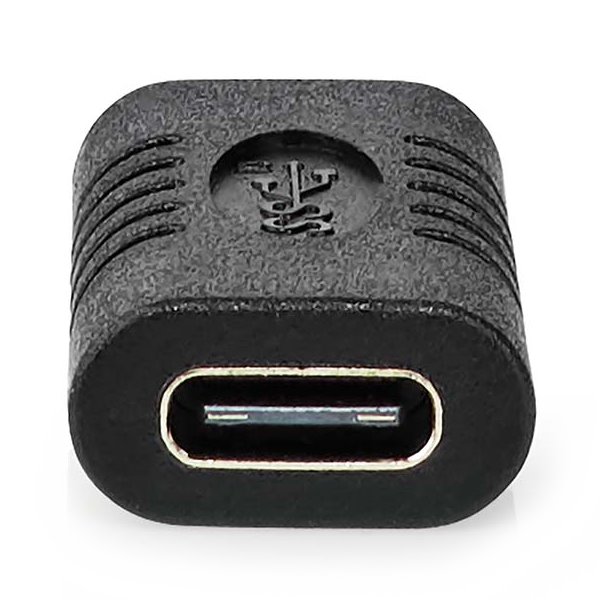 NEDIS USB adaptér/ USB 3.2 Gen 2/ USB-C zásuvka/ USB-C zásuvka/ 10 Gbps/ černý CCGP64900BK