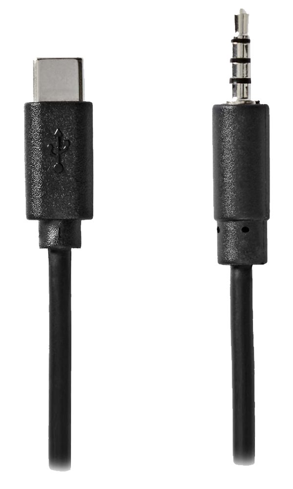 NEDIS USB-C adaptér/ USB-C zástrčka - 3,5 mm jack zástrčka/ černý/ bulk/ 1m CCGL65950BK10