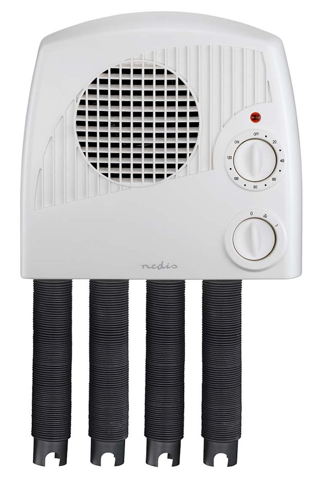 NEDIS vysoušeč obuvi/ 350 W/ 45 °C/ pro dva páry bot nebo holínek/ bílý HTSH40WT