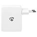 Nedis WCHAU481AWT - Síťová nabíječka | 4.8 A | 4 výstupy | USB-A | Bílá barva