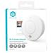 NEDIS Wi-Fi chytrý detektor kouře/ napájení z baterie/ hlas. 85 dB/ výdrž snímače a baterie 10 let/ Android/ WIFIDS30WT