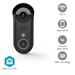 NEDIS Wi-Fi chytrý dveřní videotelefon/ 1920x1080/ 2Mpix/ IP54/ transformátor/ snímač pohybu/ noční vidění/ WIFICDP11BK