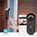 NEDIS Wi-Fi chytrý dveřní videotelefon/ 1920x1080/ 2Mpix/ IP54/ transformátor/ snímač pohybu/ noční vidění/ WIFICDP11BK