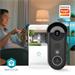 NEDIS Wi-Fi chytrý dveřní videotelefon/ 1920x1080/ 2Mpix/ IP54/ transformátor/ snímač pohybu/ noční vidění/ WIFICDP11BK