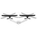 Neomounts DS65S-950WH2 Neomounts NEXT One SL Desk Mount, double display, sliding VESA (topfix clamp/grommet), white
