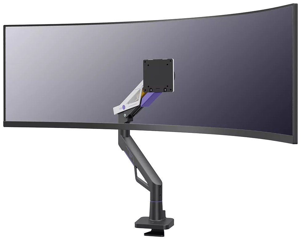 Neomounts DS70-256BL1 ACE Gaming Desk Mount, single display up to 57" (Topfix clamp/grommet)