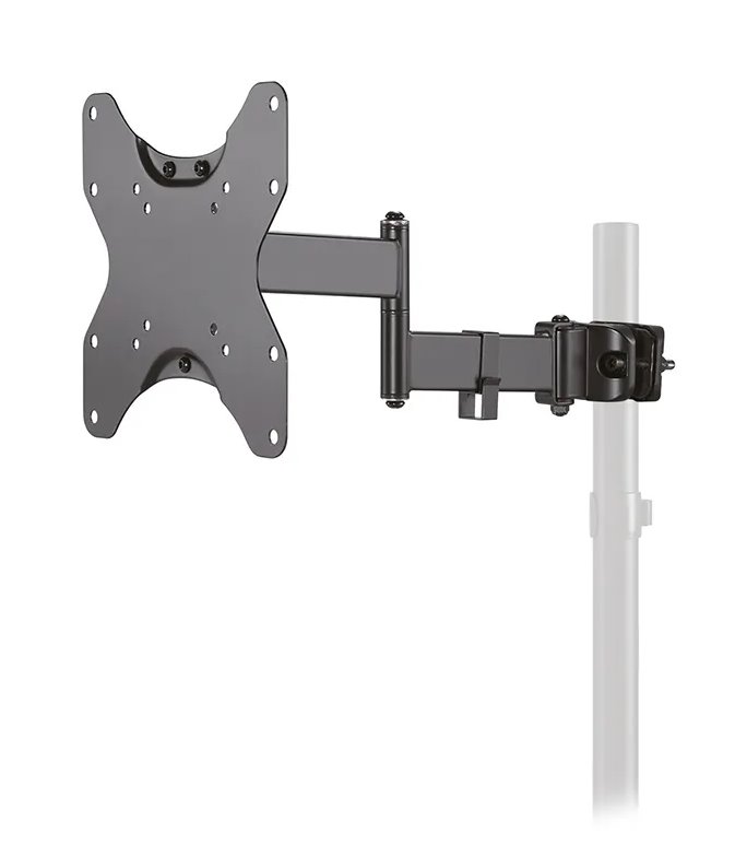 Neomounts FL40-450BL12 / Screen Pole Clamp/Truss Mount 3 pivots VESA 200x200 (pole diameter 28-50 mm) / Black