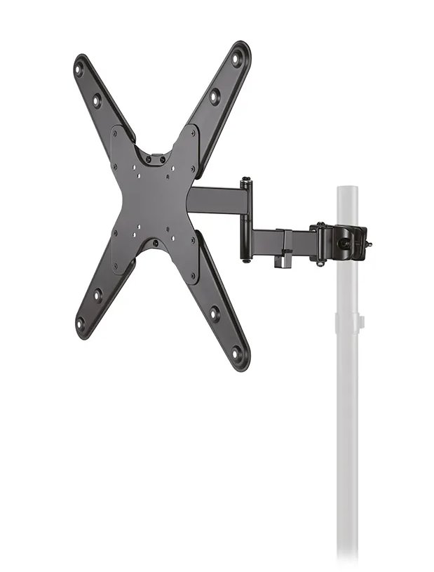 Neomounts FL40-450BL14 / Screen Pole Clamp/Truss Mount 3 pivots VESA 400x400 (pole diameter 28-50 mm) / Black