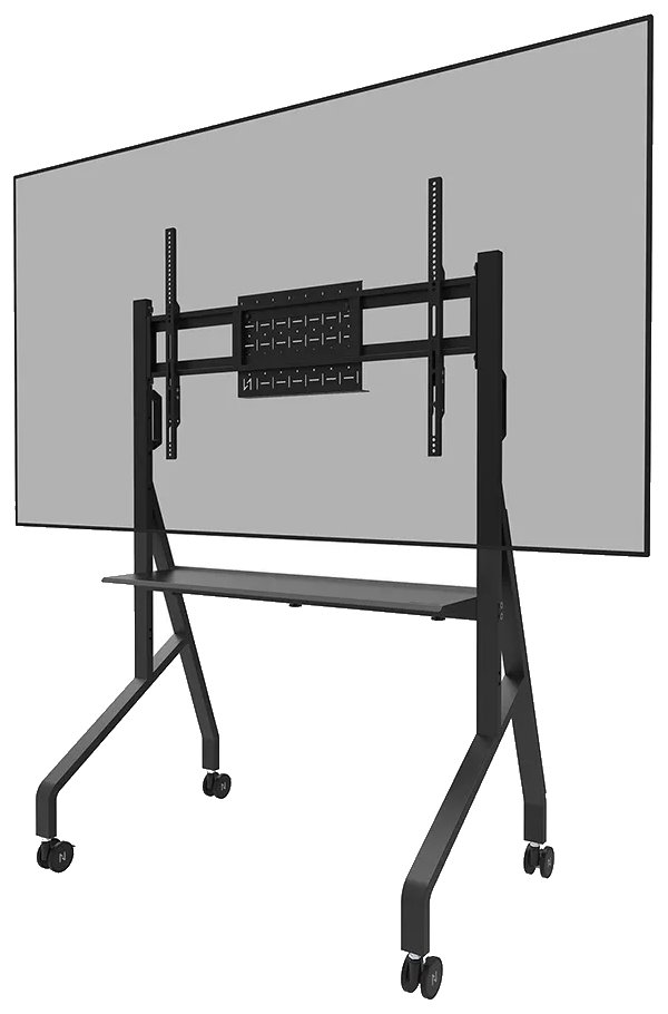 Neomounts FL50-525BL1 /Držák displeje/vozík/55-86"/4 kolečka/VESA 900X600/nosn. 76kg/nast.výšky/černý