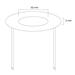 Neomounts FPMA-CRB5 / Ceiling cover for FPMA-C100 & FPMA-C100SILVER, 52 mm, metal / Black