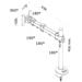 Neomounts FPMA-D960G / Flat Screen Desk Mount (grommet) / Black