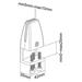 Neomounts NS-CLMP25WHITE / Desk Clamp for NS-GLSPROTECTXXX - for 8-25 mm desk thickness - set of 2 / White