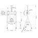 Neomounts NS-M1500WHITE / Mobile Flat Screen Floor Stand (height: 110 - 144 cm) / White