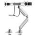 Neomounts Select NM-D775DXSILVER / Flat Screen Desk mount (10-32") desk clamp/grommet / Silver