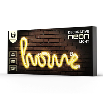 Neon LED Light HOME warm white Bat + USB FLNE21 Forever Light RTV100300