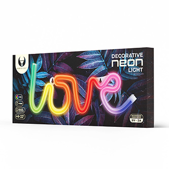 Neon LED RGB LOVE FLRN01 + RC Forever Light RTV100438
