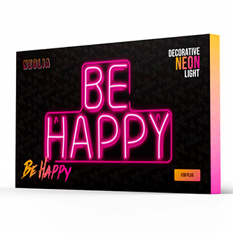 Neon PLEXI LED BE HAPPY pink NNE10 Neolia RTV100292
