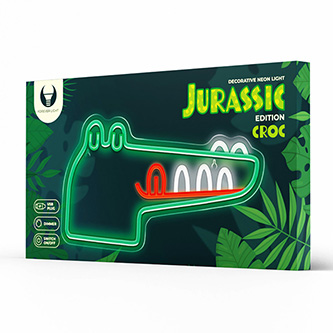 Neon PLEXI LED JURASSIC CROC green FLNJ03 Forever Light RTV100443