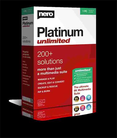 Nero Platinum Unlimited - CZ - trvalá licence - 7 programů v 1 - ESD 2022